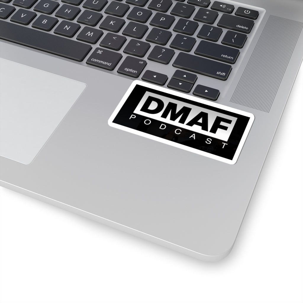 DMAF Podcast Sticker | Kiss-Cut Vinyl Laptop Decal